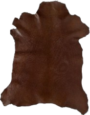 PIEL CABRA LISA MARRON  VERDOSO  GOFRAR