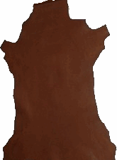 PIEL CABRA LISA GOFRAR ROJIZA